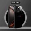 Creative ECG Tempered Glass Phone Case in Black for  iPhone 17 16 16ProMax 15 14 13 12ProMax 11 11Pro Anti-drop protection