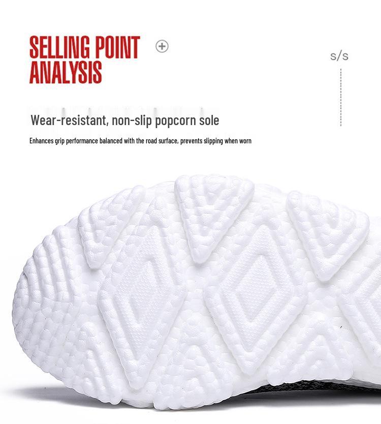 Scarpe da Corsa High-Top Slip-On in Mesh Flyknit da Uomo 2026 - Calzature Sportive Casual Autunnali Comode