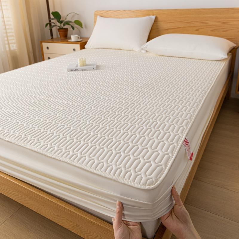 Cotton Waterproof Quilted Bedspread Mattress Protector Dust Cover Single Bed Sheet For Mattress Protection