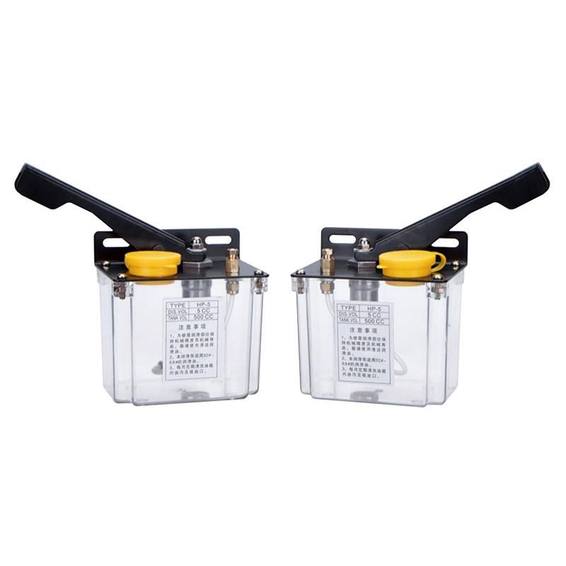 1pcs 0.5L 1L 2L Electromagnetic Lubrication Pump CNC Automatic Solenoid Oil Pump HP-5 Hand Pressure Oil Pump Capacity 0.5L