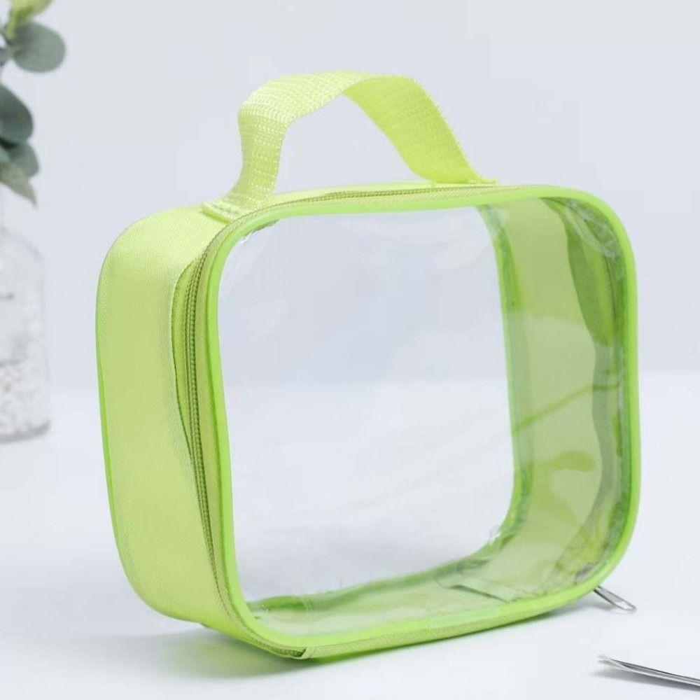 Large Capacity Clear PVC Handbag PU Leather Swimming Small Tote Transparent Beach Bag Men
