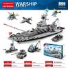 Military Mecha Aircraft Carrier & Space Rocket Building Blocks for Kids - Educational Assembly Toy