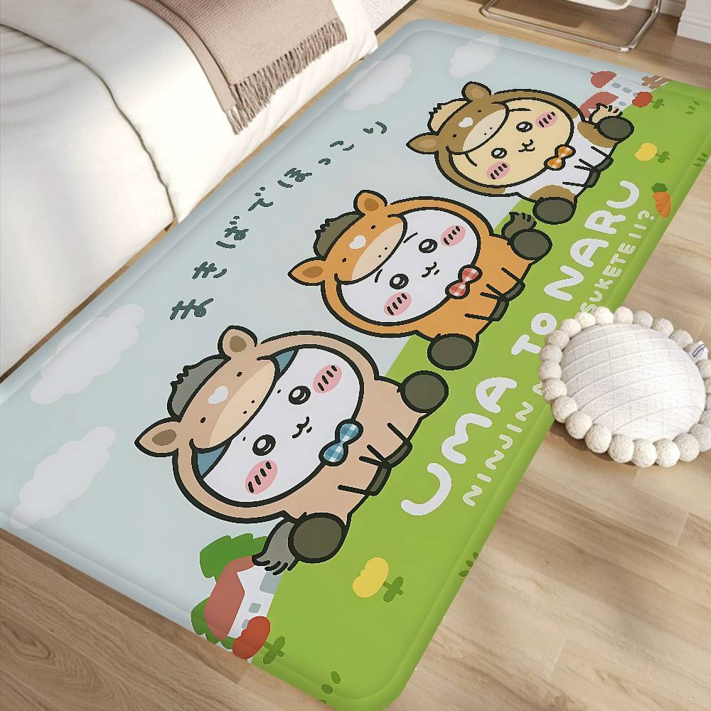 Cute H-Hachi-wares Floor Mat INS Style Soft Bedroom Floor House Laundry Room Mat Anti-skid Household Carpets