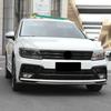 For Tiguan MK2 2016- Front Bumper Mesh Center Grille Grill Moulding Strips Cover Trim