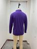 2023 Autumn Men's Long Sleeve V-Neck Wool Plush Polo Shirt
