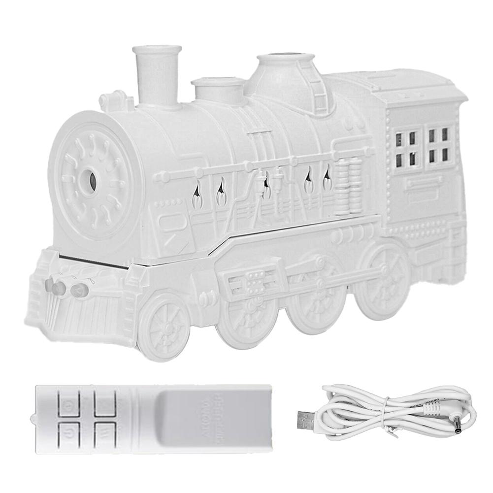 Steam Train Style Essential Oil Diffuser 300ml Features Auto Shut Off and Ambient Light Options for Peaceful Spaces
