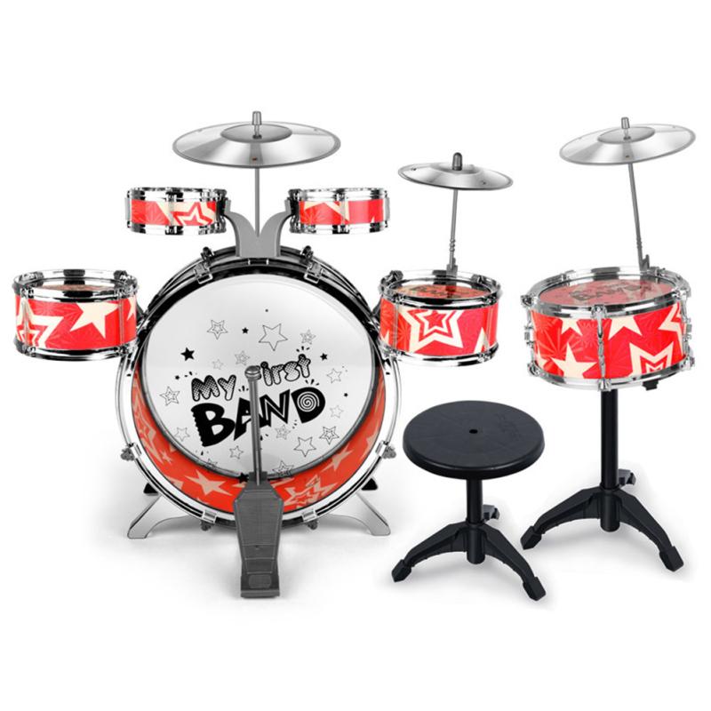 Kinder-Trommelsimulator, Jazz-Trommel, Fußspielzeug, Kindermusik, Percussion, Spielen, Jungen und Mädchen, Geburtstagsgeschenk