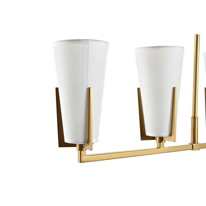 Suspension - DKD Home Decor - Modèle Doré Blanc - 67 X 14 X 22 Cm - Métal Et Verre - E27