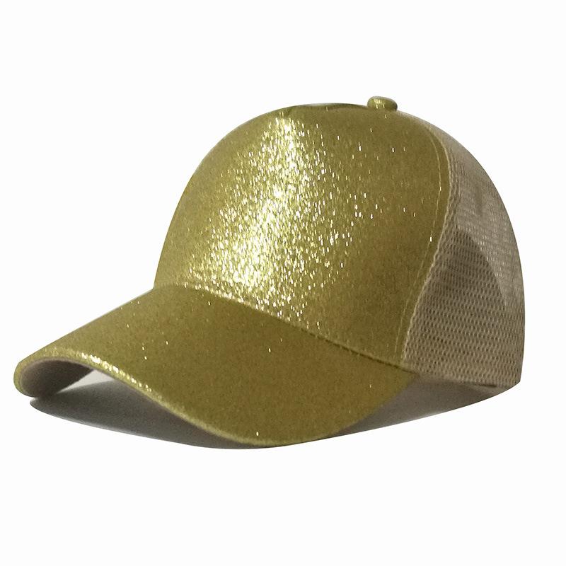 Berretti da Baseball alla Moda Donna Ragazza Cappellino Coda di Cavallo Paillettes Lucido Chignon Disordinato Cappello Snapback Cappellini da Sole Gorra Casual Cappellini da Baseball Coda di Cavallo