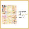 Morandi Fresh Color Retro Round Stickers - Student Style & Self-Adhesive