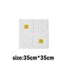 Waterproof and Moisture Proof 35x35cm 3D Tile Brick Wall Sticker Self-Adhesive Foam Board Wallpaper Bedroom Room Home Decoration