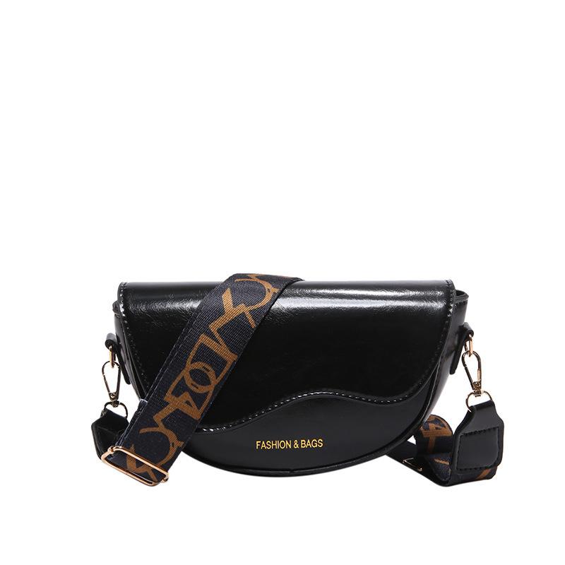 Popular texture retro messenger bag women's 2025 new fashion women's shoulder bag casual commuter saddle bag tide