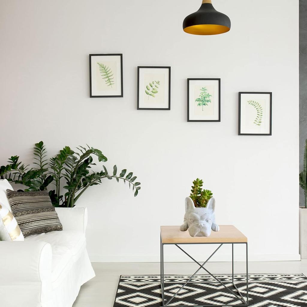 Resin Dog Succulent Planter Mini Puppy Air Plant Planter,French Bulldog Shape Cute Bonsai Flower Pots for Home Garden Office Desktop Decor (No