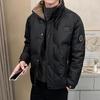 Winter men's stand-up collar down jacket trendy brand casual loose versatile warm white duck down