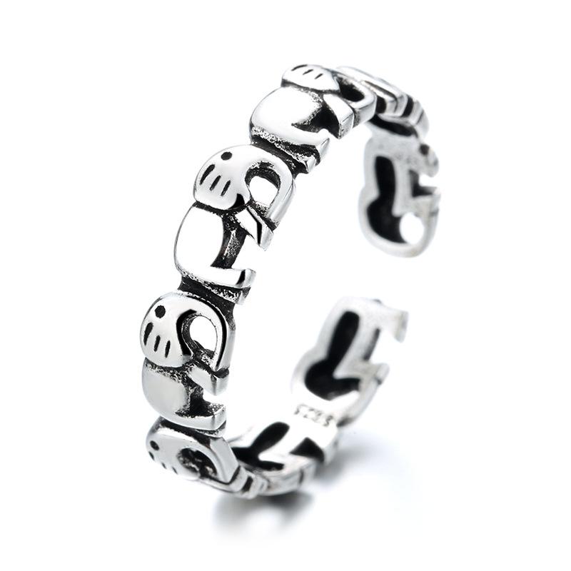 Кольцо Ventfille цвета меди в виде слона для женщин и девочек, подарок, тайский стиль, талисман, штампованные украшения, дропшиппинг