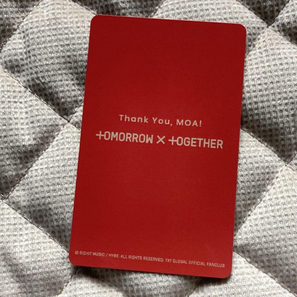 [USED] Beomgyu TXT MOAZONE Limited FC Bonus Fan Meeting Trading Card