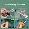 4 Pcs Seafood Tool Set Crab Shrimp Fruit Pliers Fork Spoon Set Nut Walnut Lobster Crab Cracker Tools Kitchen Accessories