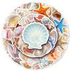 50 Sheets of Cartoon Animal Shell Stickers - INS Style for DIY Tablets & Journals