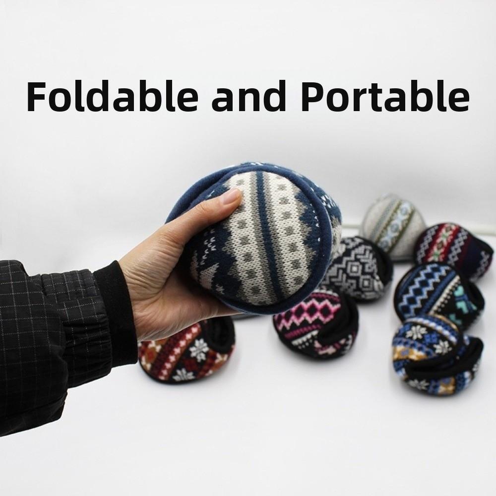 Foldable Winter Ear Cover Thermal Plush Ear Muffs Warm Thicken Velvet Earmuff  Cold Weather