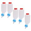 5 PCS Lamb Feeding Bottle Thickened Goat Feeder Bottle with Pacifier Hanging Handle for Livestock 500ML