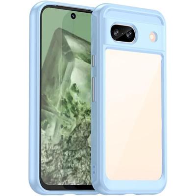 Careflection Premium Hybrid Bumper Camera Protection Case For Google Pixel 8A Blue