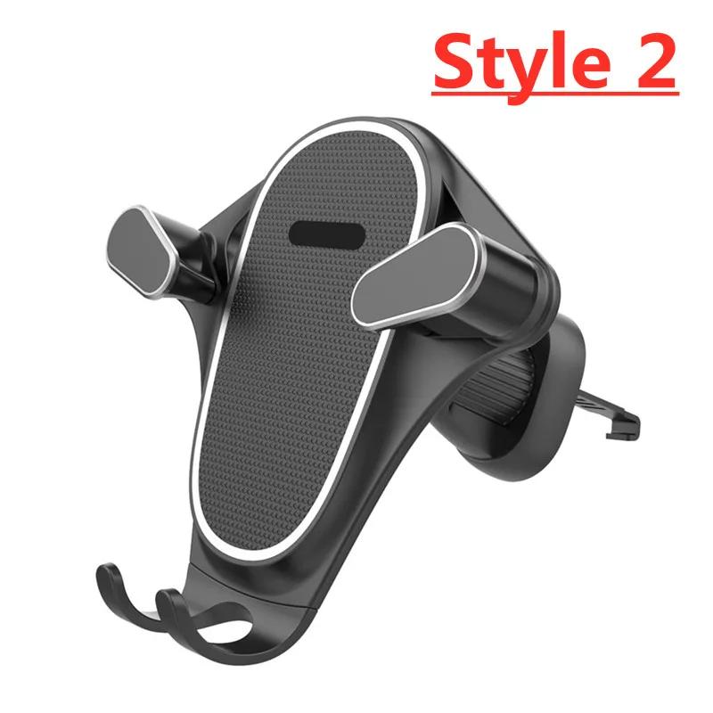 Car Phone Holder Smartphone Mount Gravity Car Air Outlet Clip Stand No Magnetic Support in Car For iPhone Xiaomi Samsung Huawei