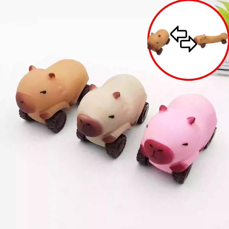 Squishy Capybara Car Toy Elongation Sliding Decompression Toys Gift Christmas