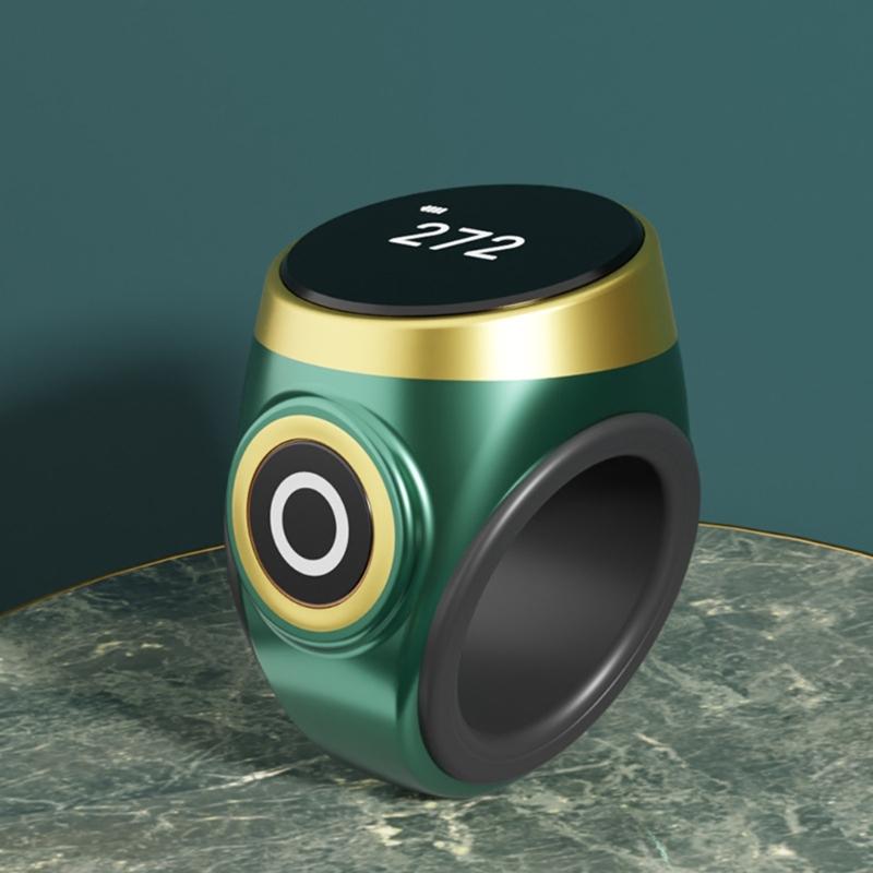 Digitaler Fingerzähler mit Vibrationsalarm, elektronischer Zähler, tragbarer digitaler Zähler zur Verfolgung der Gebetszeit, Geschenk