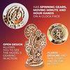 Ugears Steampunk Clock Wooden Puzzle Craft Model No Glue or Tools Required Beginner Level Kids and Adults - - -