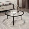 Outdoor Nordic Coffee Table Modern Glass TV Minimalist Coffee Table Nordic Computer Transparent Table