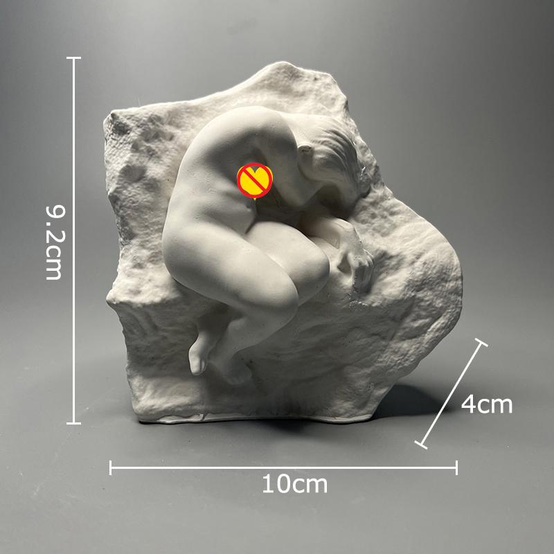 

The Woman in The Shek Pik Plaster Statue Desk Decoration Ornaments Creative Artwork Characters Sculpture Room Aesthetic Decor