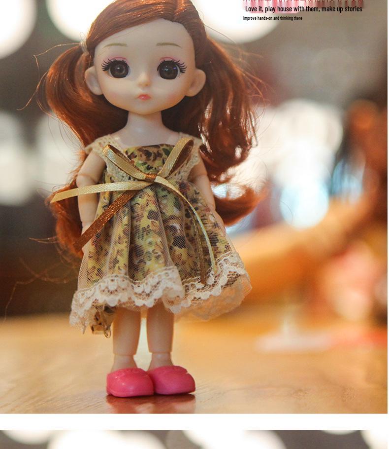 17cm Barbie Princess BJD Doll with Changeable Clothes - Perfect Birthday Gift for Girls