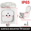 IP65 Waterproof Outdoor Electrical Box- Universal Mounting (Surface/Flush) Junction Box for Bathroom, Kitchen, Weatherproof DIY