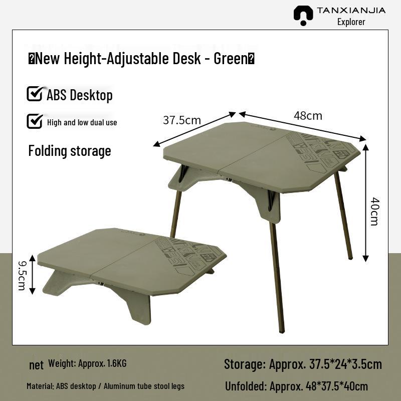 Explorer Ultralight Folding Camping Table with Detachable Legs
