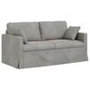 Sofa Light Grey 158 X 78 X 80 Cm Velvet
