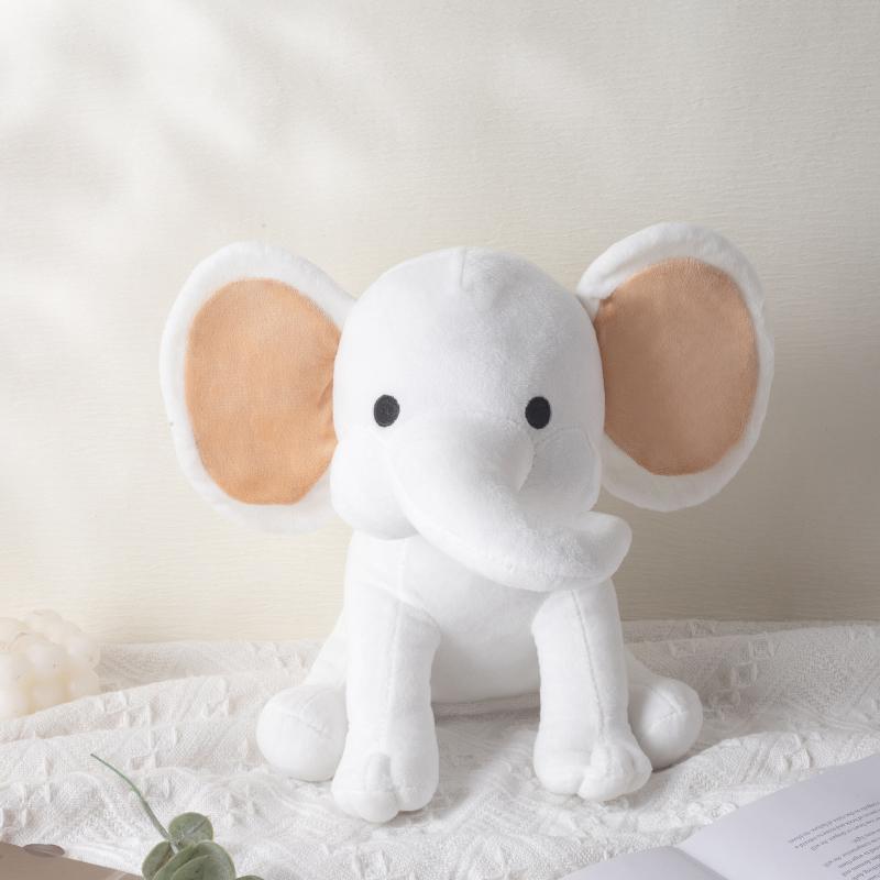 Peluche Morbido Elefante 25cm/9.84in - Giocattolo di Peluche Carino Soffice Colorato (Più colori: Rosa/Blu/Viola/Arcobaleno) - Partire