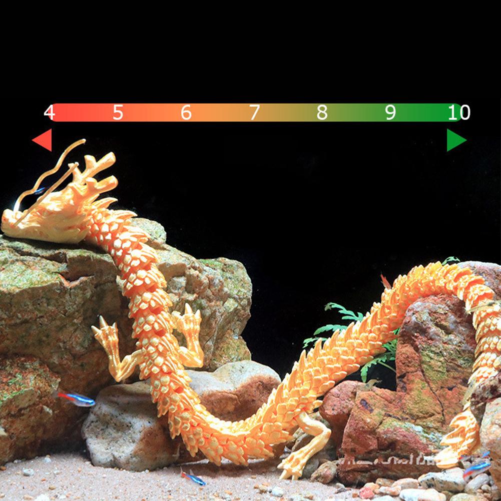 3d Printing Chinese Dragon Ornaments Non Fading Aquarium Fish Tank Decorations For Freshwater Saltwater