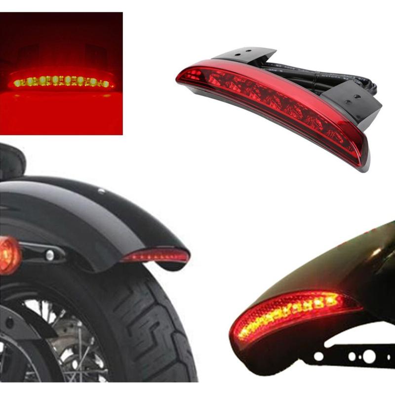 Taillight LED Tail Light Turn Signal Indicator Light Universal Motorcycle Rear  Edge Stop Lamp 12V for XL 883 1200