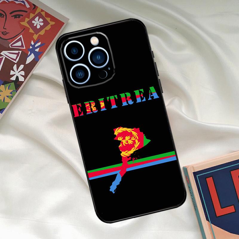 Eritrea Flag Phone Case For iPhone 17 16 15 13 12 11 14 Pro Max 16 Plus 12 13 Mini 16e 17 Air Funda Cover