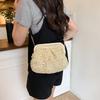 Chain Strap Shell-shaped Weave Bag Bohemian Chain Crossbody Bag Simple Beach Bag  Students