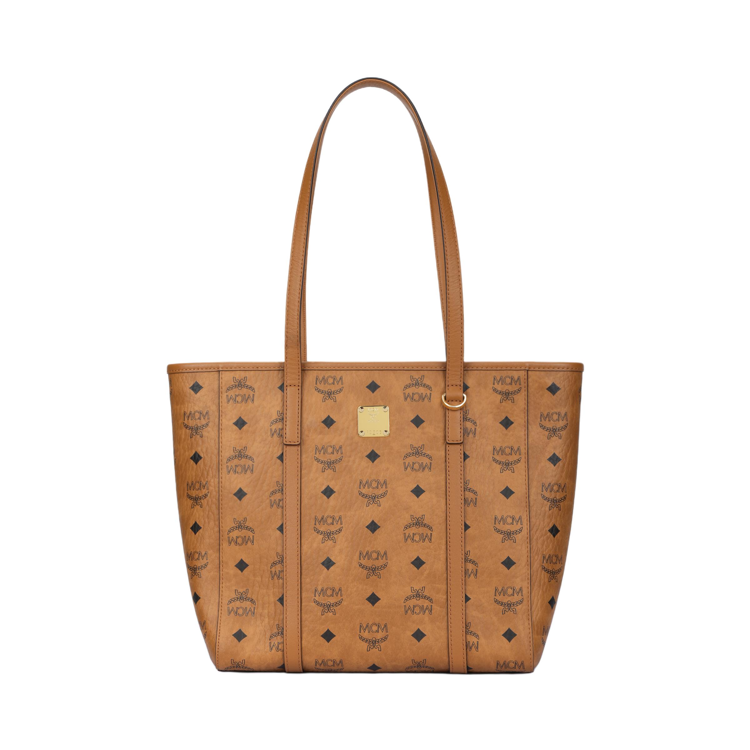 

MCM Toni Logo Print Design Faux Leather Shoulder Bag Small Women Shoulder Bag Cognac MWPFSMT02CO001 Basic Set (Bag+Dust Bag)