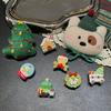 New Christmas Theme Plush Doll Christmas Snowman Shoe Flower Cartoon Handmade DIY Bag Shoes Decoration Accessories