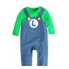 Super Mario Cartoon Cotton Onesie For Babies Cosplay Outfit For Boys And Girls
