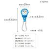 CREPHA Keychain Watch, Carabiner Watch for Kids, Elementary School Students, Analog, Waterproof, Easy To Read, Small, Mini Size, Backpack-Friendly,