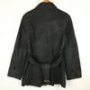 MISS ALICE Sheepskin Leather Coat Women M Black(USED)
