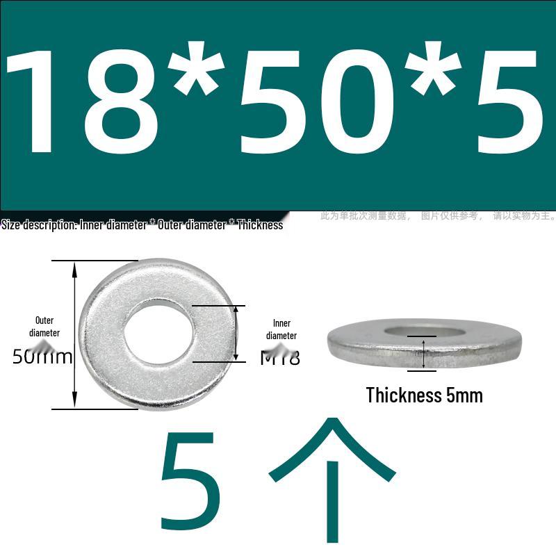 Ultra-Thick Galvanized Flat Washer Shim for M5-M30 Bolts