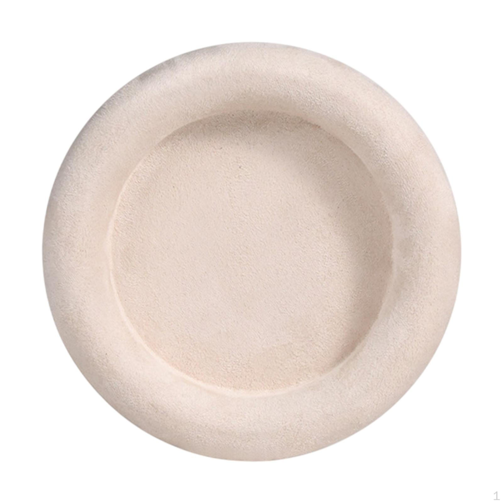 Jewelry Storage Display Tray Dish Container Practical Velvet бежевый