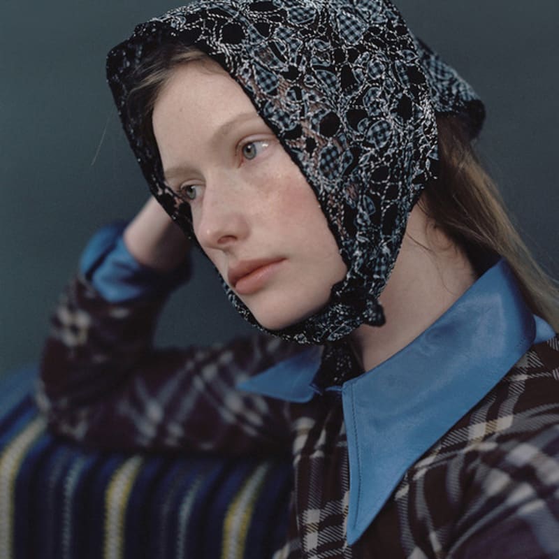 AWESOME NEEDS NETTING SCARF_LACE BLACK