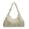 Soft Solid Nylon Large Capacity Zipper Crossbody Bags  Sweet Sewing Line Feminine Hot Sale Casual Bags for Women