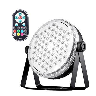 60LEDs Światła Parowe Światło Parowe Sceniczne Lampa LED RGB Aktywowane Dźwiękiem Automatyczne Odtwarzanie z Pilotem do